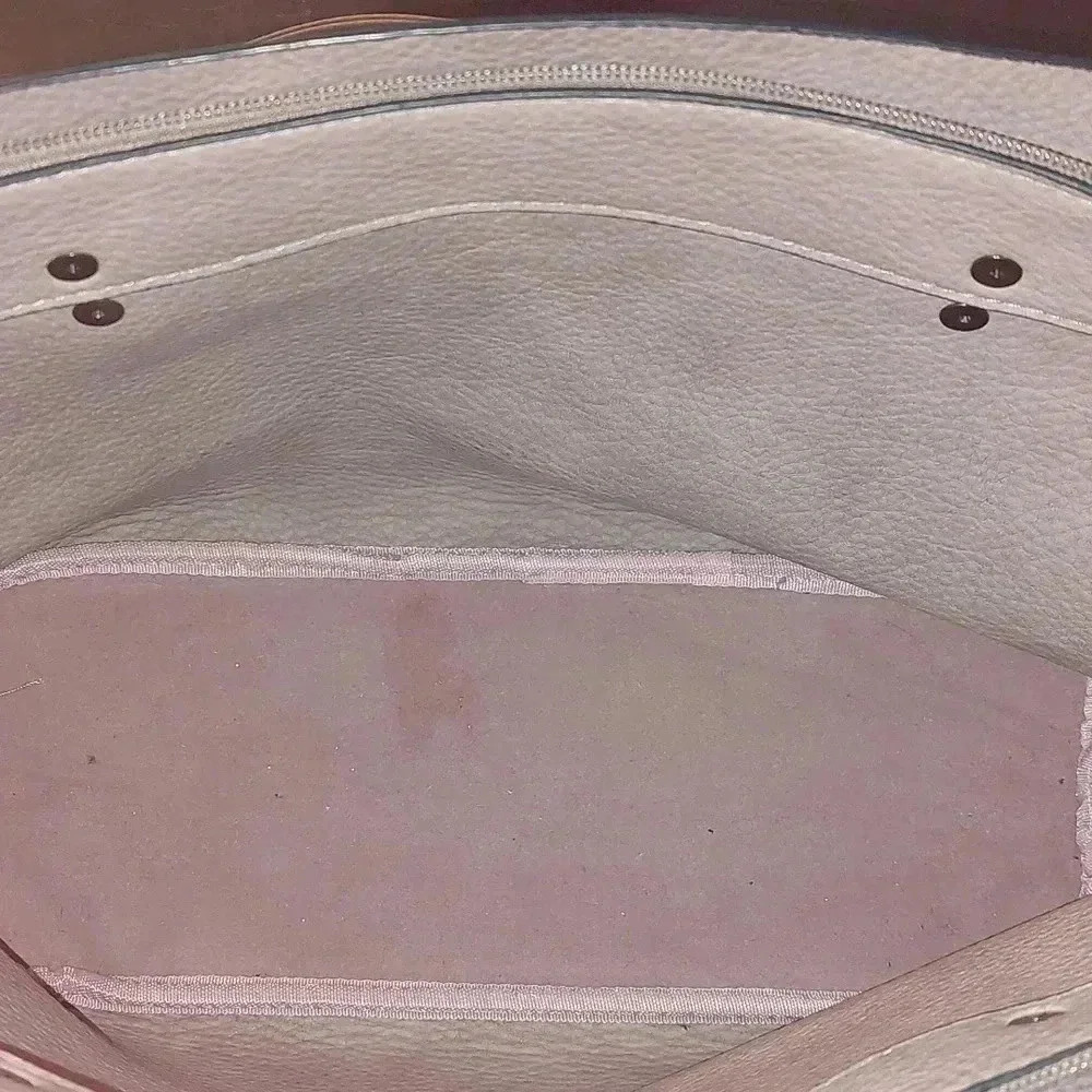 EUC Blush Pink with Black Hardware Tote Purse - Picture 8 of 11